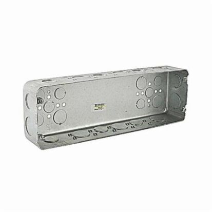 Thomas & Betts Steel City® H6BD-3/4-1 Drawn Style Gang Box, Steel, 150 cu-in Capacity, 5 Gangs, 5 Outlets, 26 Knockouts